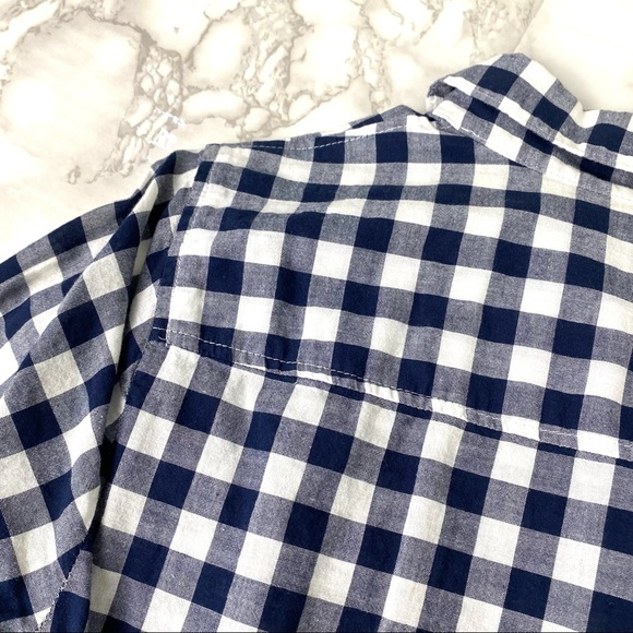 J. Crew Gingham Plaid The Perfect Shirt Button Down EUC - Picture 8 of 12
